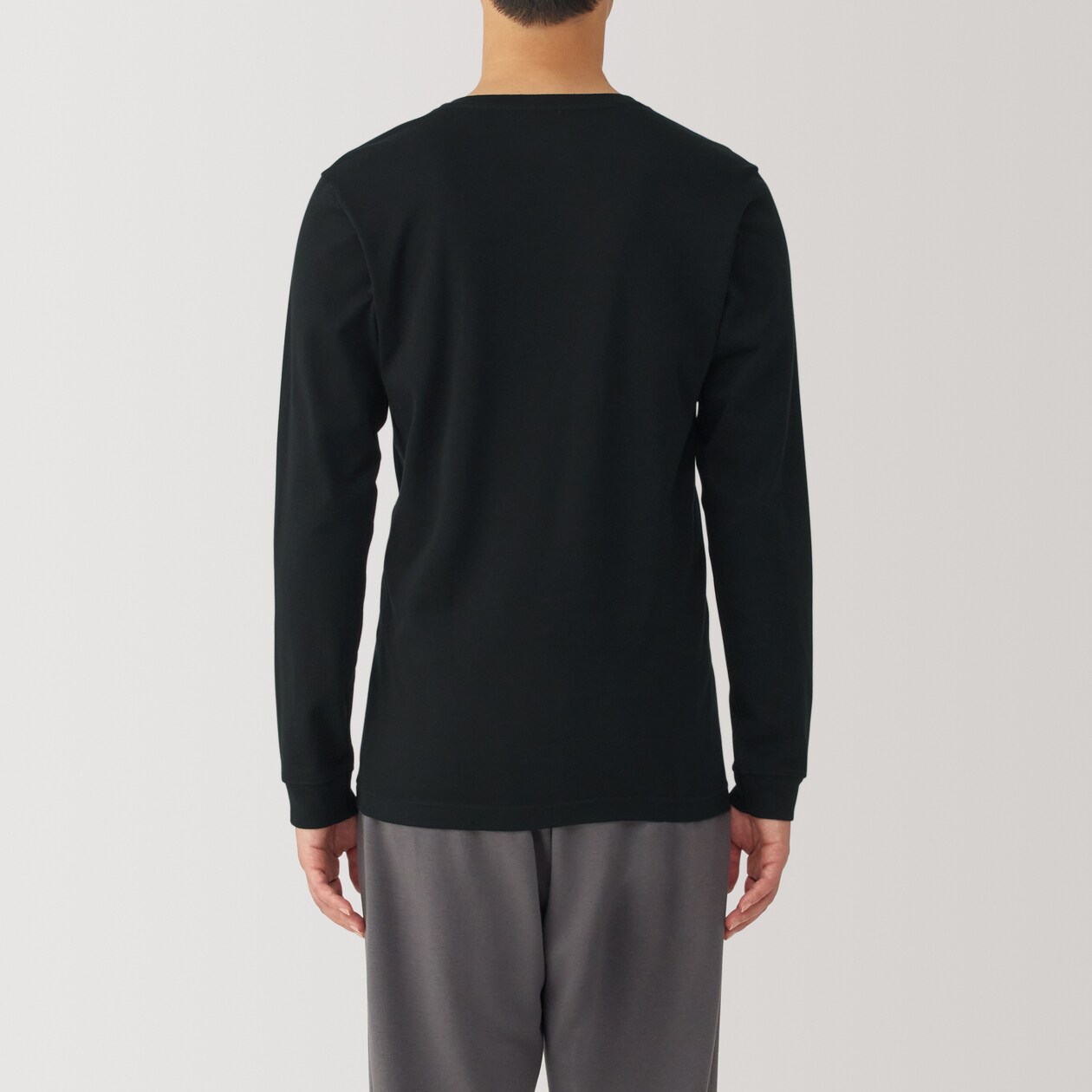 紳士　あったか綿　厚手　Ｖネック長袖Ｔシャツ