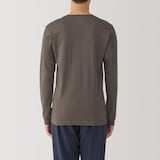 紳士　あったか綿　厚手　Ｖネック長袖Ｔシャツ