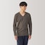 紳士　あったか綿　厚手　Ｖネック長袖Ｔシャツ