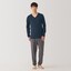紳士　あったか綿　厚手　Ｖネック長袖Ｔシャツ