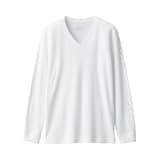 紳士　あったか綿　厚手　Ｖネック長袖Ｔシャツ