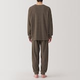 紳士　なめらかニットフリース　長袖ルームウェアセット