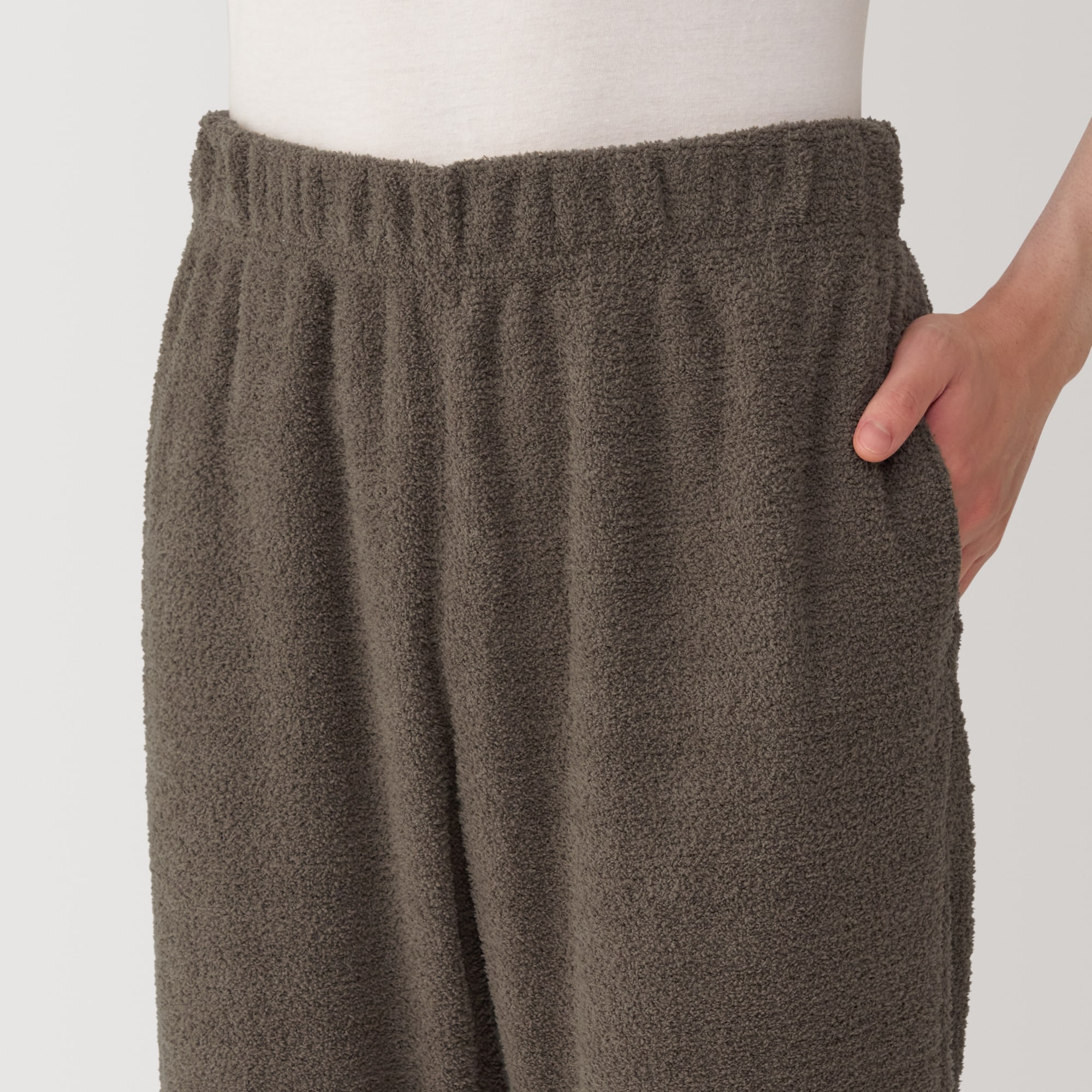 紳士　なめらかニットフリース　長袖ルームウェアセット