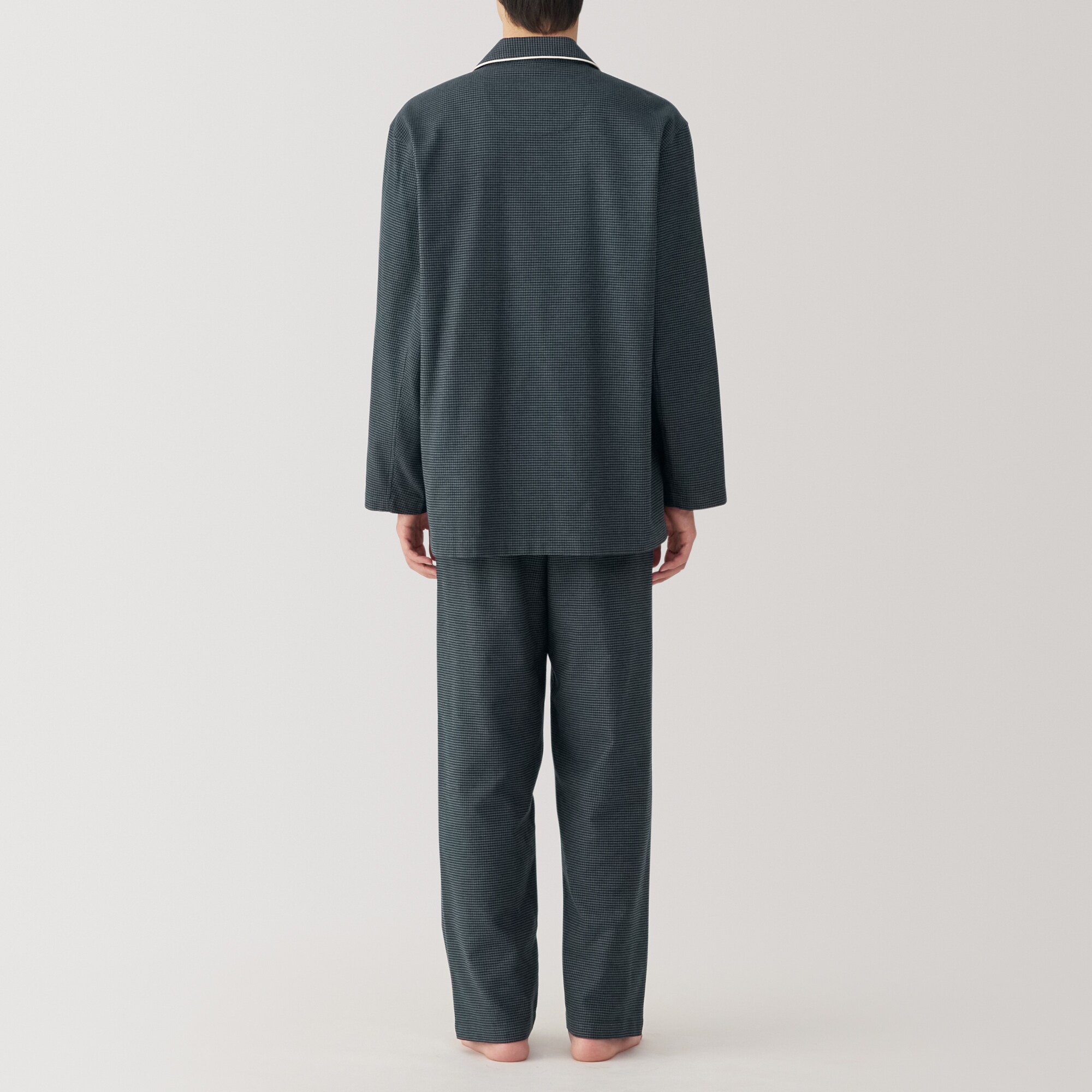 紳士 脇に縫い目のない フランネルパジャマ | 無印良品
