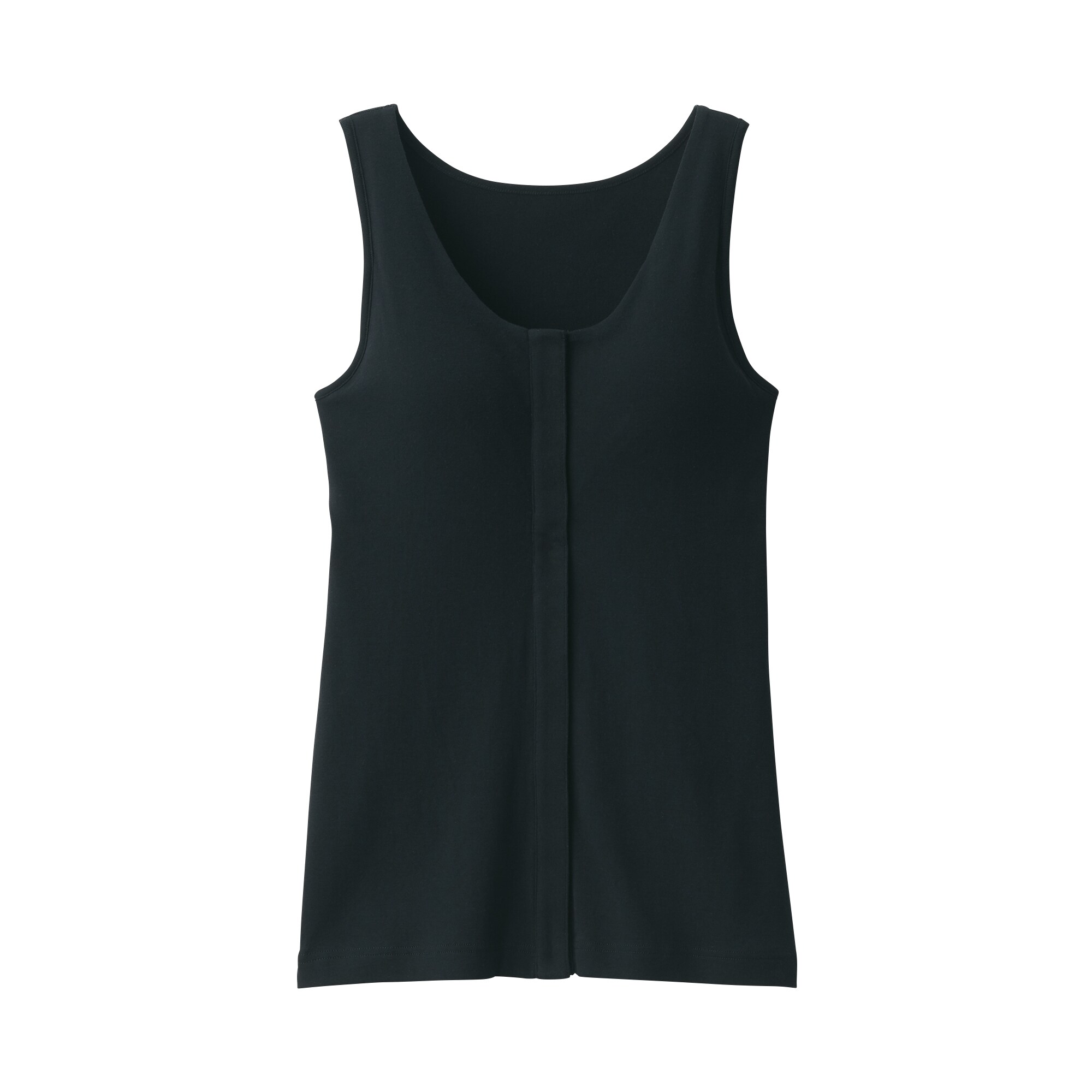 婦人　前開きカップ入りタンクトップ