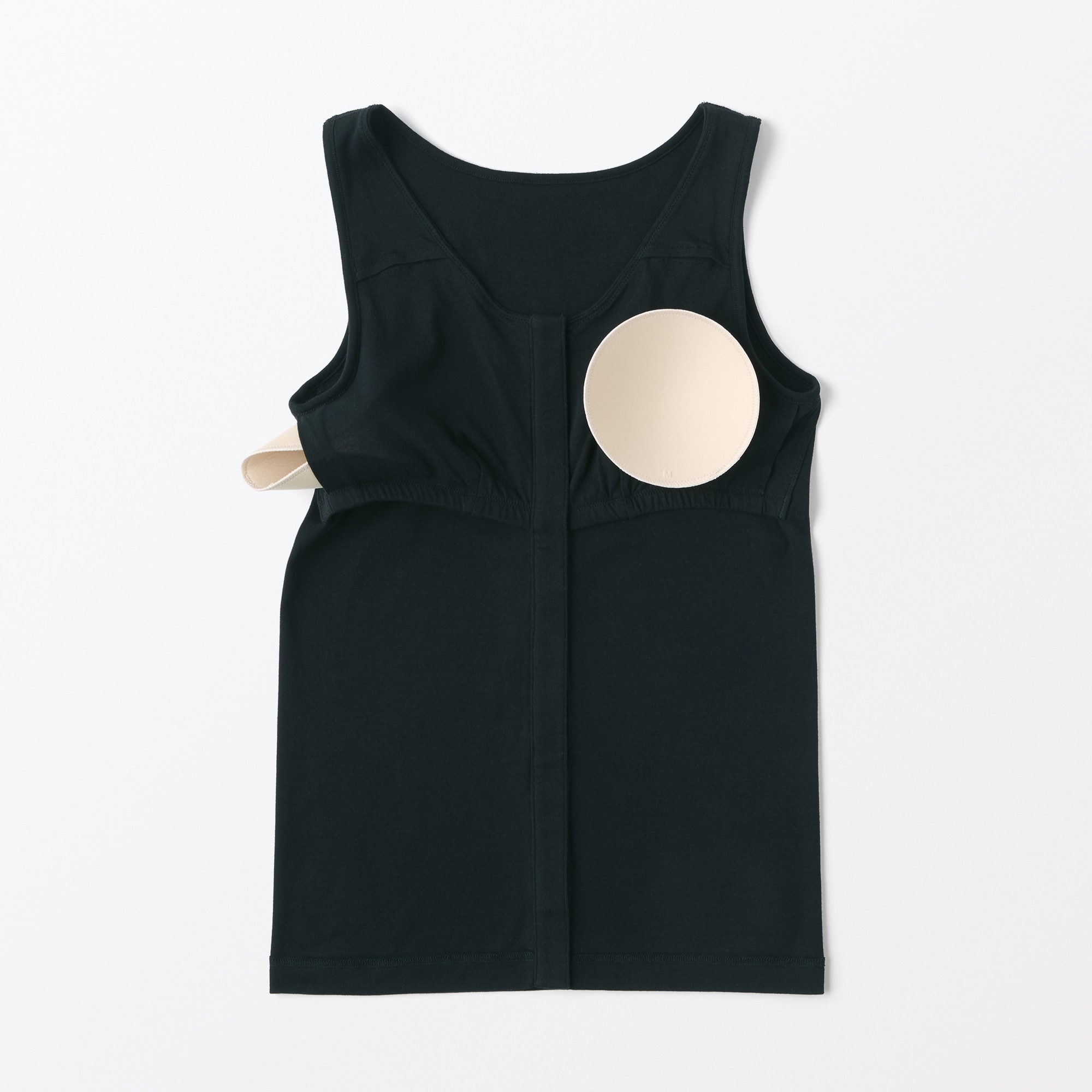 婦人　前開きカップ入りタンクトップ