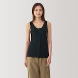 婦人　前開きカップ入りタンクトップ