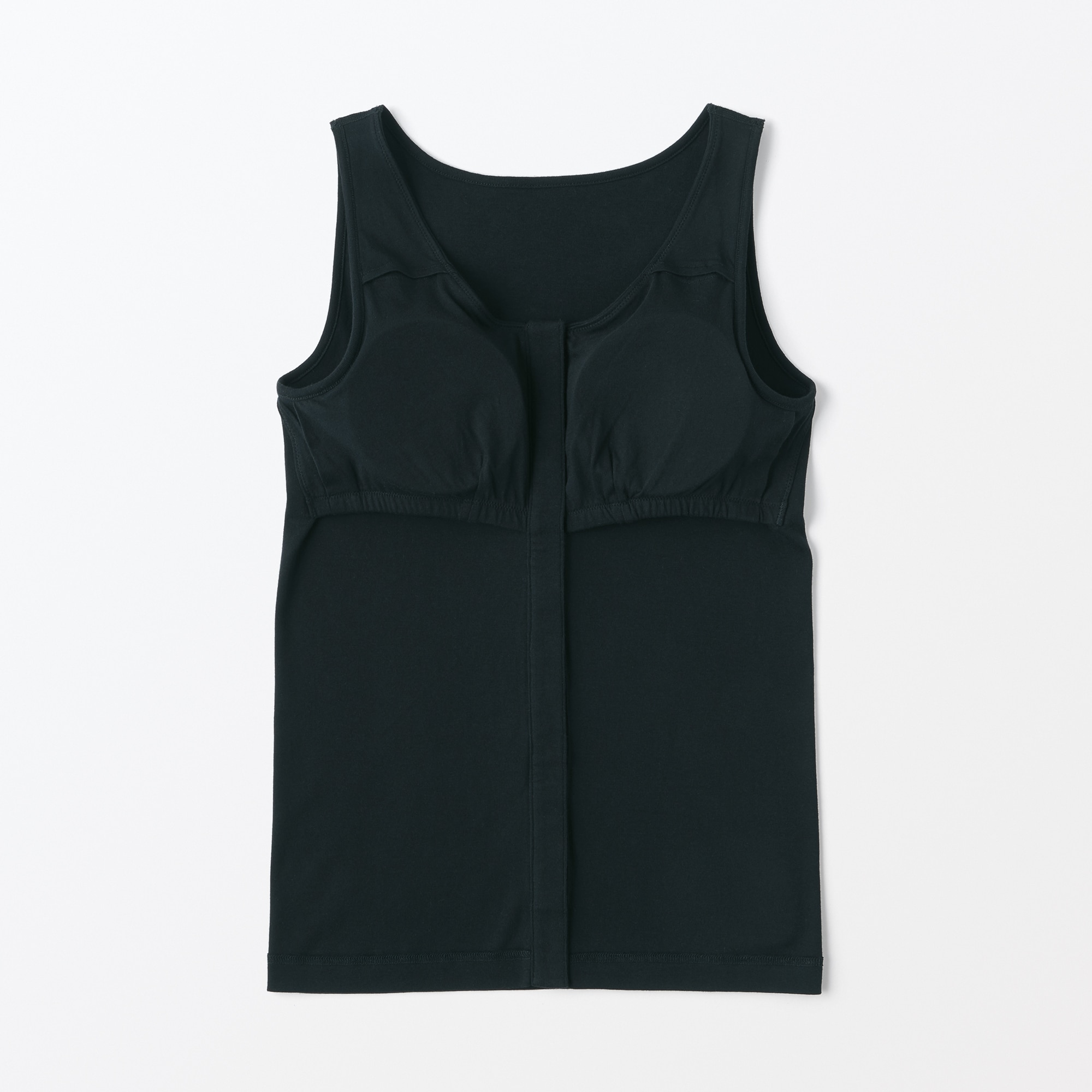 婦人　前開きカップ入りタンクトップ