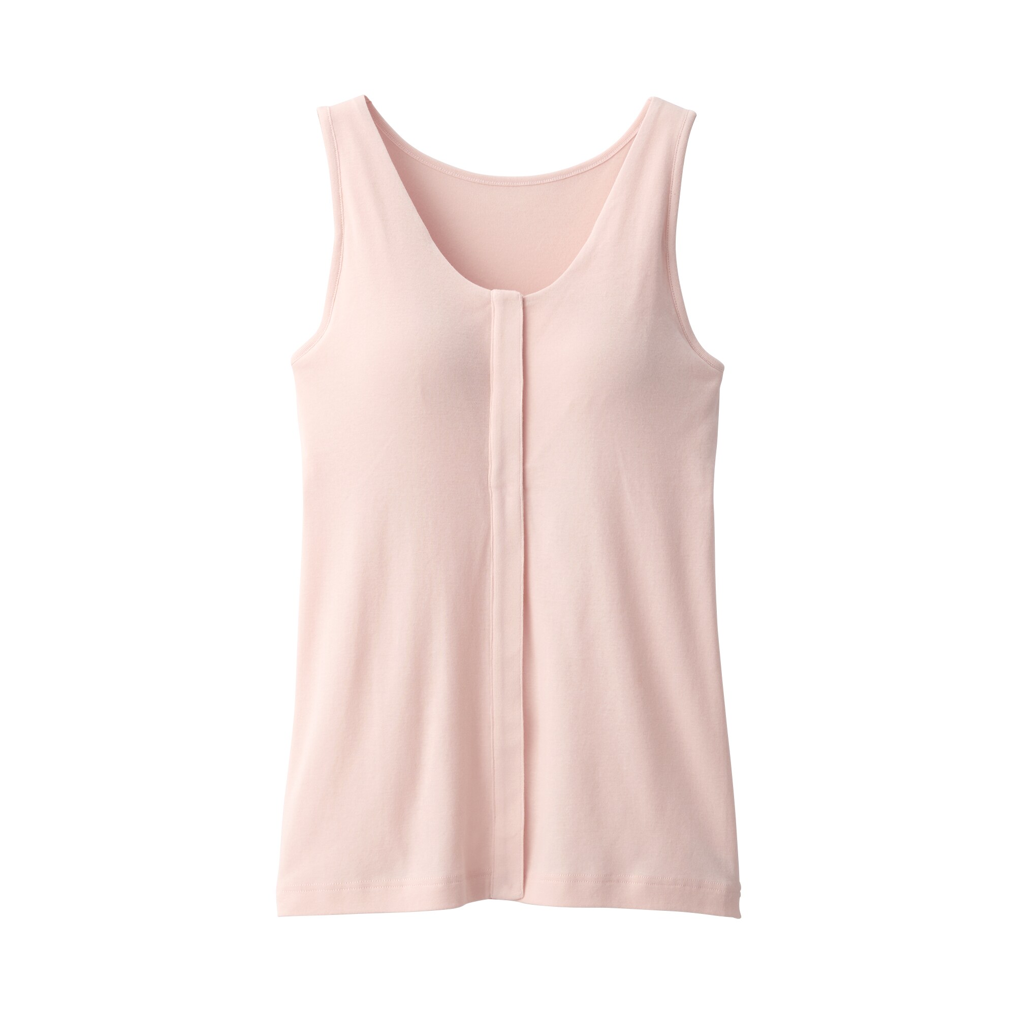 婦人　前開きカップ入りタンクトップ