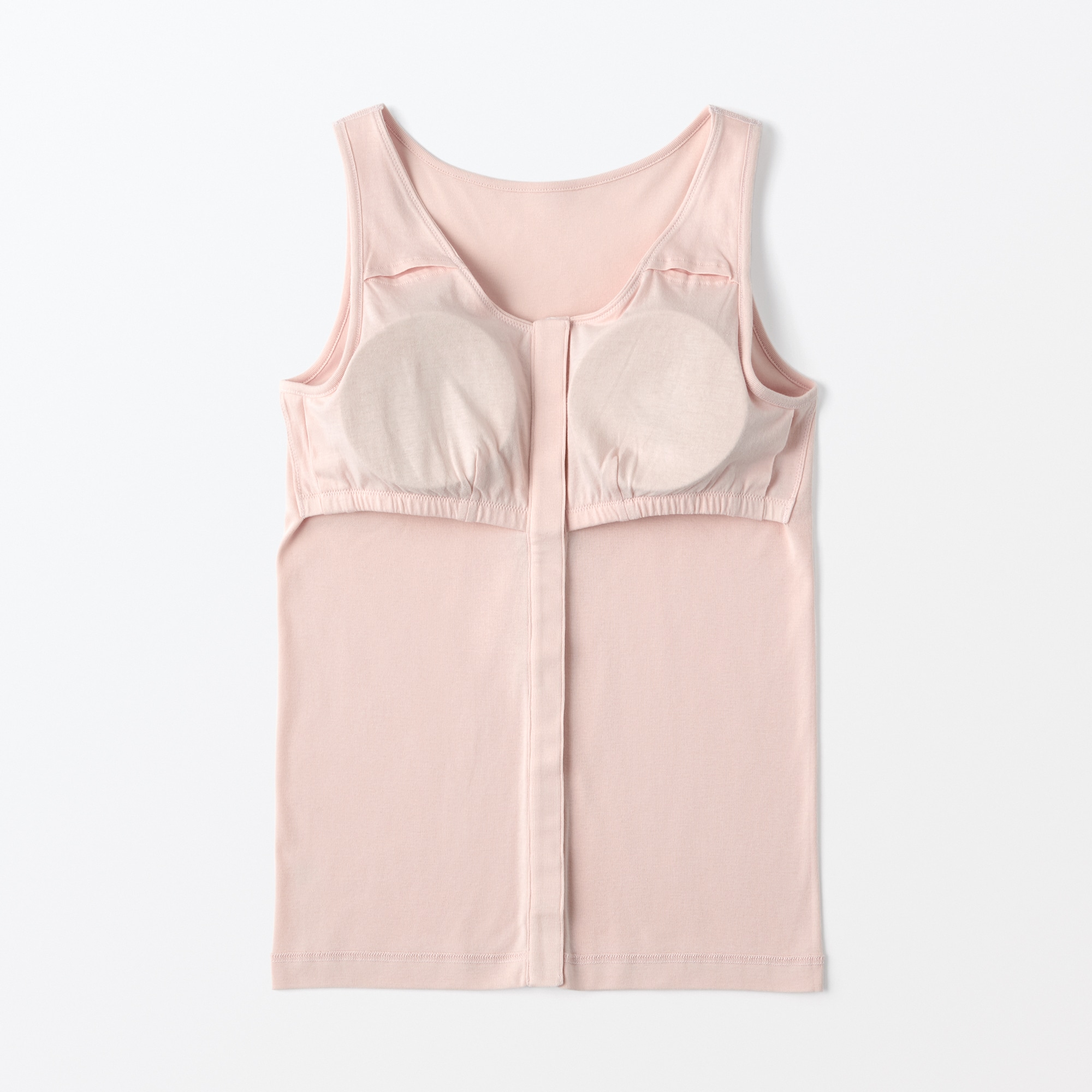 婦人　前開きカップ入りタンクトップ