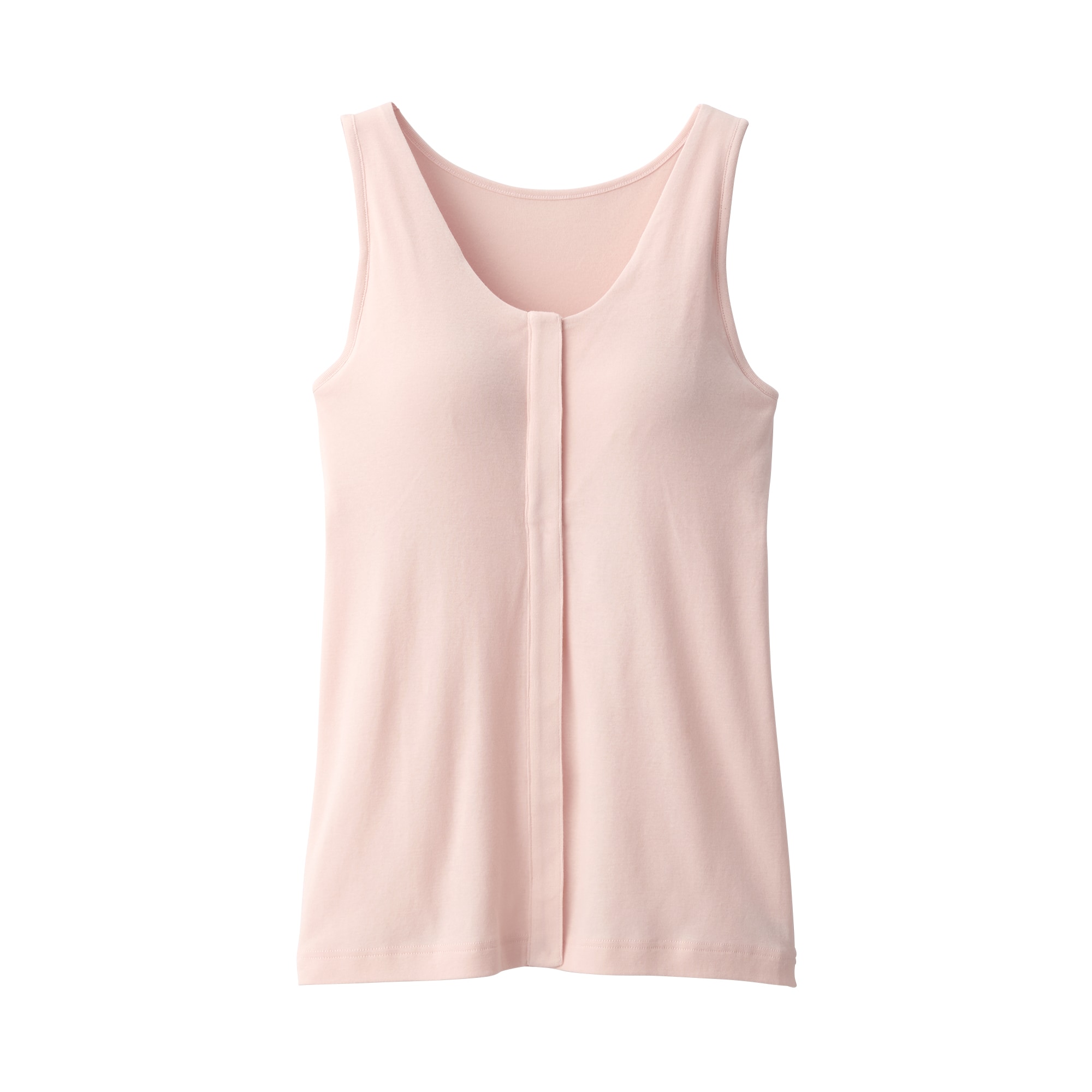 婦人　前開きカップ入りタンクトップ