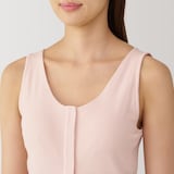 婦人　前開きカップ入りタンクトップ