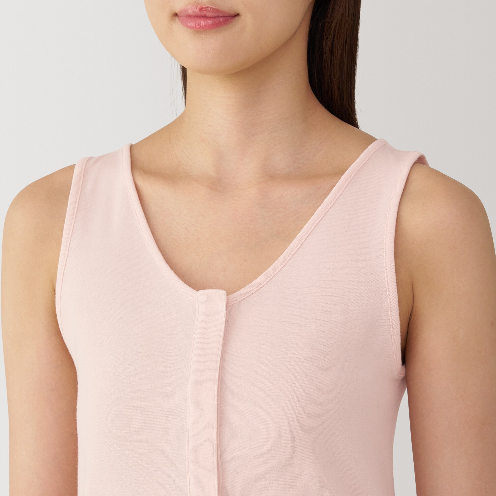 婦人　前開きタンクトップ