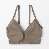 婦人　肌あたりがやさしいリブブラジャー