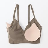 婦人　肌あたりがやさしいリブブラジャー