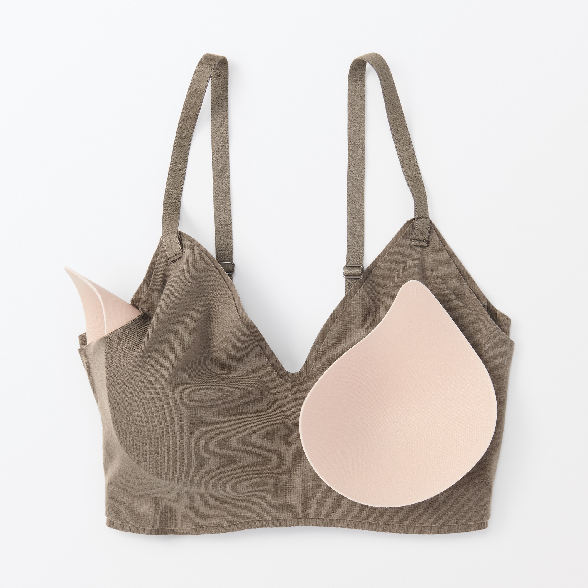 婦人　肌あたりがやさしいリブブラジャー