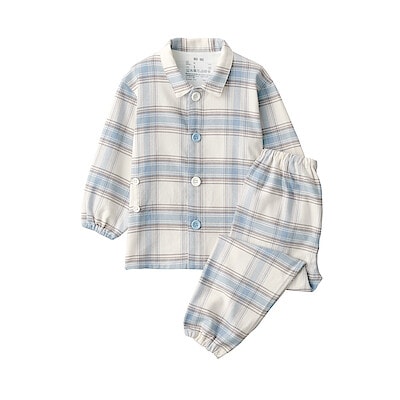 ベビー　脇に縫い目のない　フランネル　お着替えパジャマ