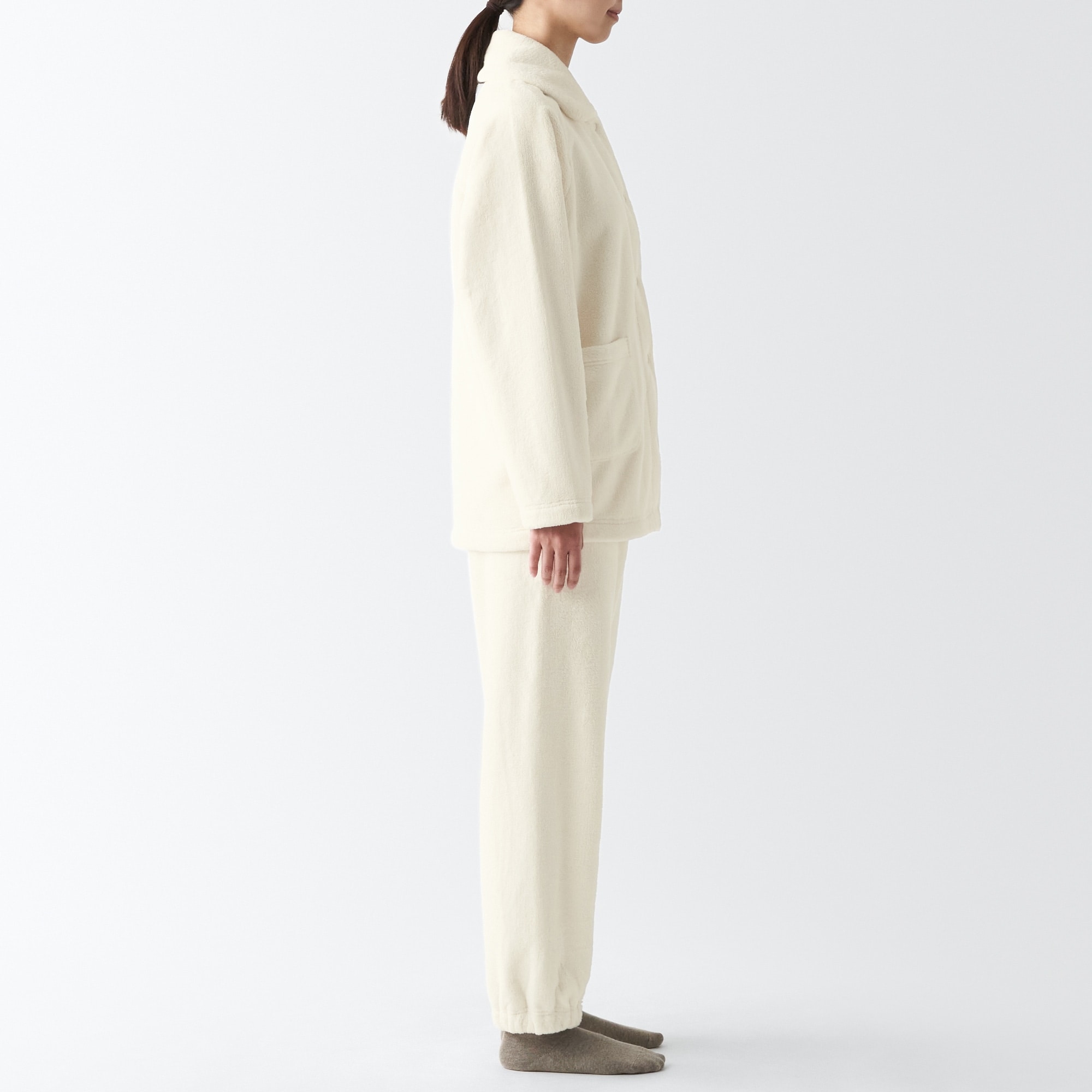 婦人 静電気が起きにくい 着る毛布 パジャマ | 無印良品