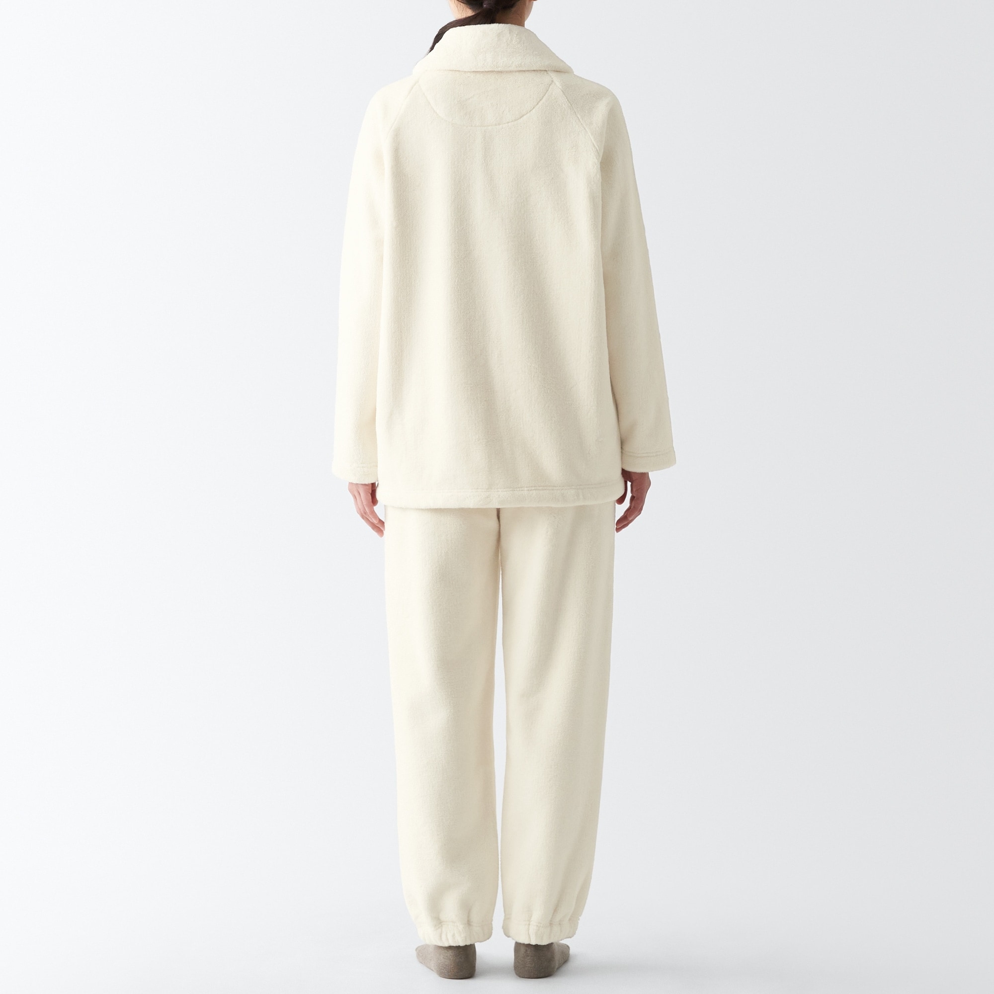 【2着セット】無印 MUJI 着る毛布 パジャマ アイボリー L 大きいサイズ 2着セット】無印 MUJI 着る毛布 パジャマ アイボリー L 大きいサイズ 2