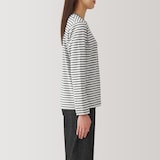 婦人　天竺編みクルーネック長袖Ｔシャツ