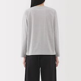 婦人　天竺編みクルーネック長袖Ｔシャツ