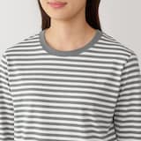 婦人　天竺編みクルーネック長袖Ｔシャツ