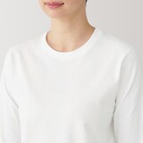 婦人　天竺編みクルーネック長袖Ｔシャツ