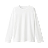 婦人　天竺編みクルーネック長袖Ｔシャツ