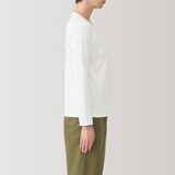 婦人　天竺編みクルーネック長袖Ｔシャツ