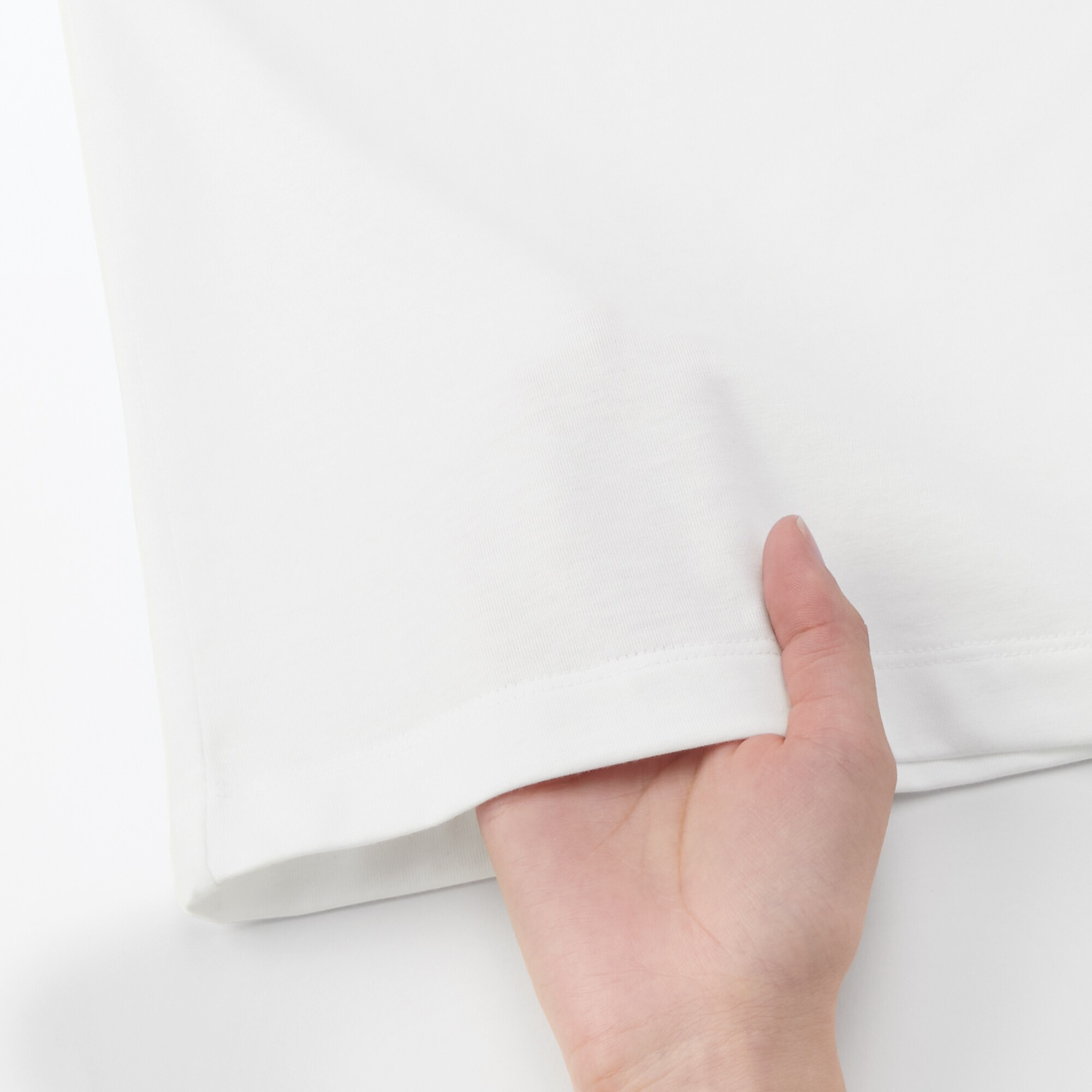 婦人　天竺編みクルーネック長袖Ｔシャツ