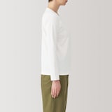 婦人　天竺編みクルーネック長袖Ｔシャツ