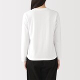 婦人　天竺編みクルーネック長袖Ｔシャツ