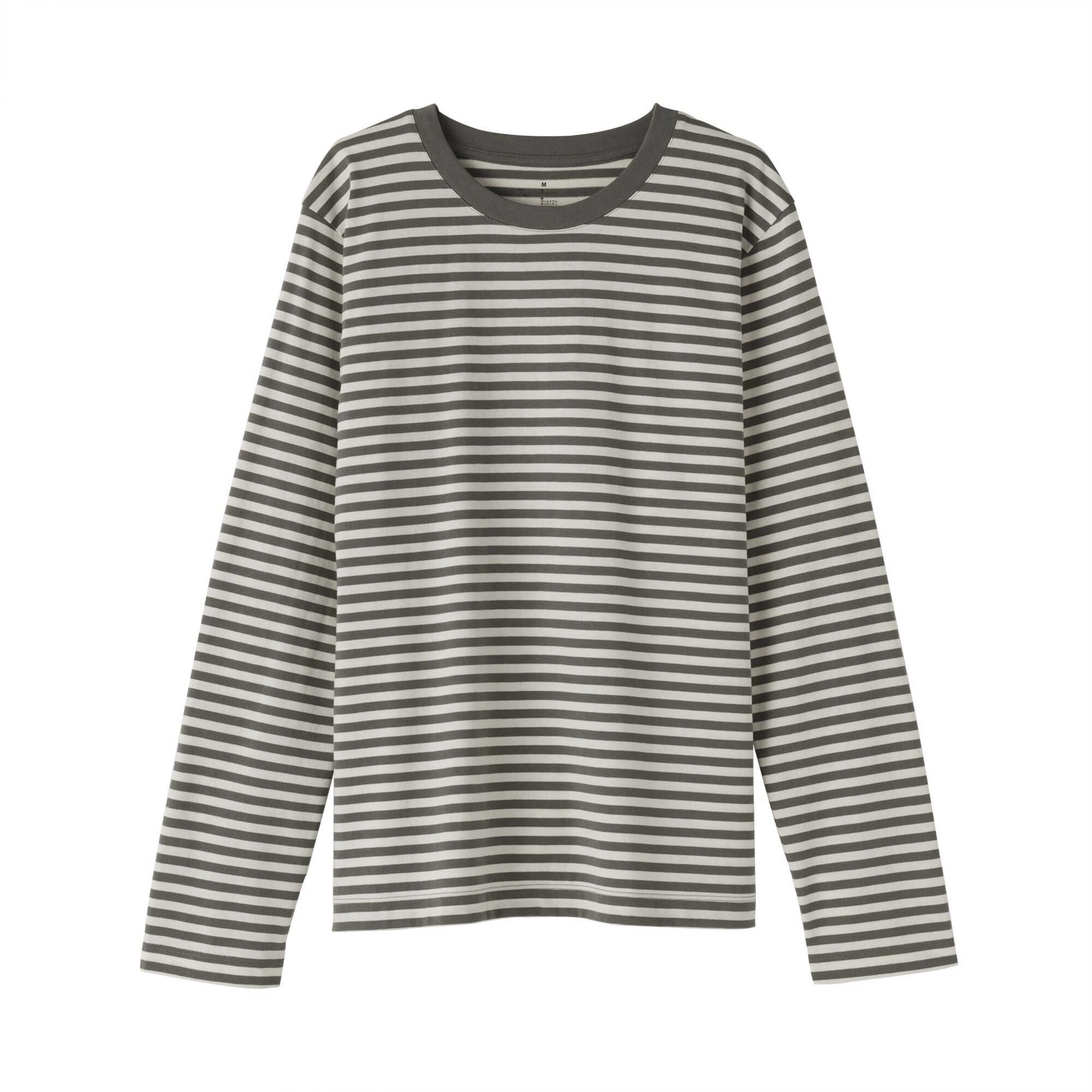 婦人　天竺編みクルーネック長袖Ｔシャツ