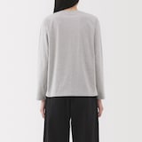 婦人　天竺編みクルーネック長袖Ｔシャツ