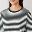 婦人　天竺編みクルーネック長袖Ｔシャツ