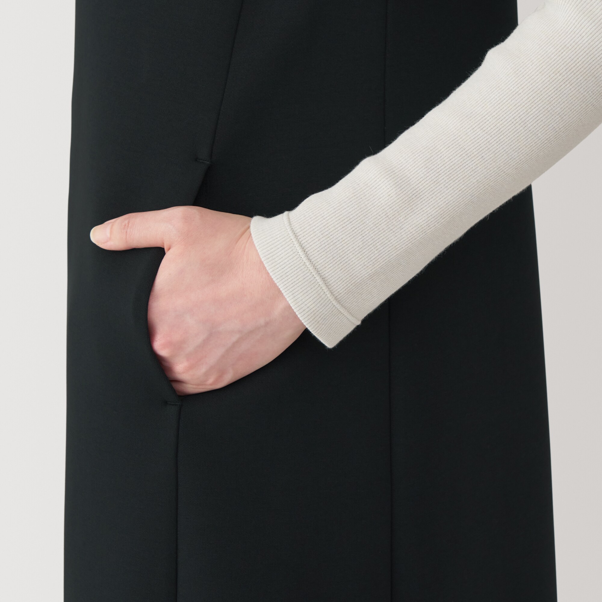 婦人　二重編みスウェットジャンパースカート