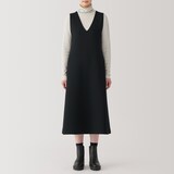 婦人　二重編みスウェットジャンパースカート