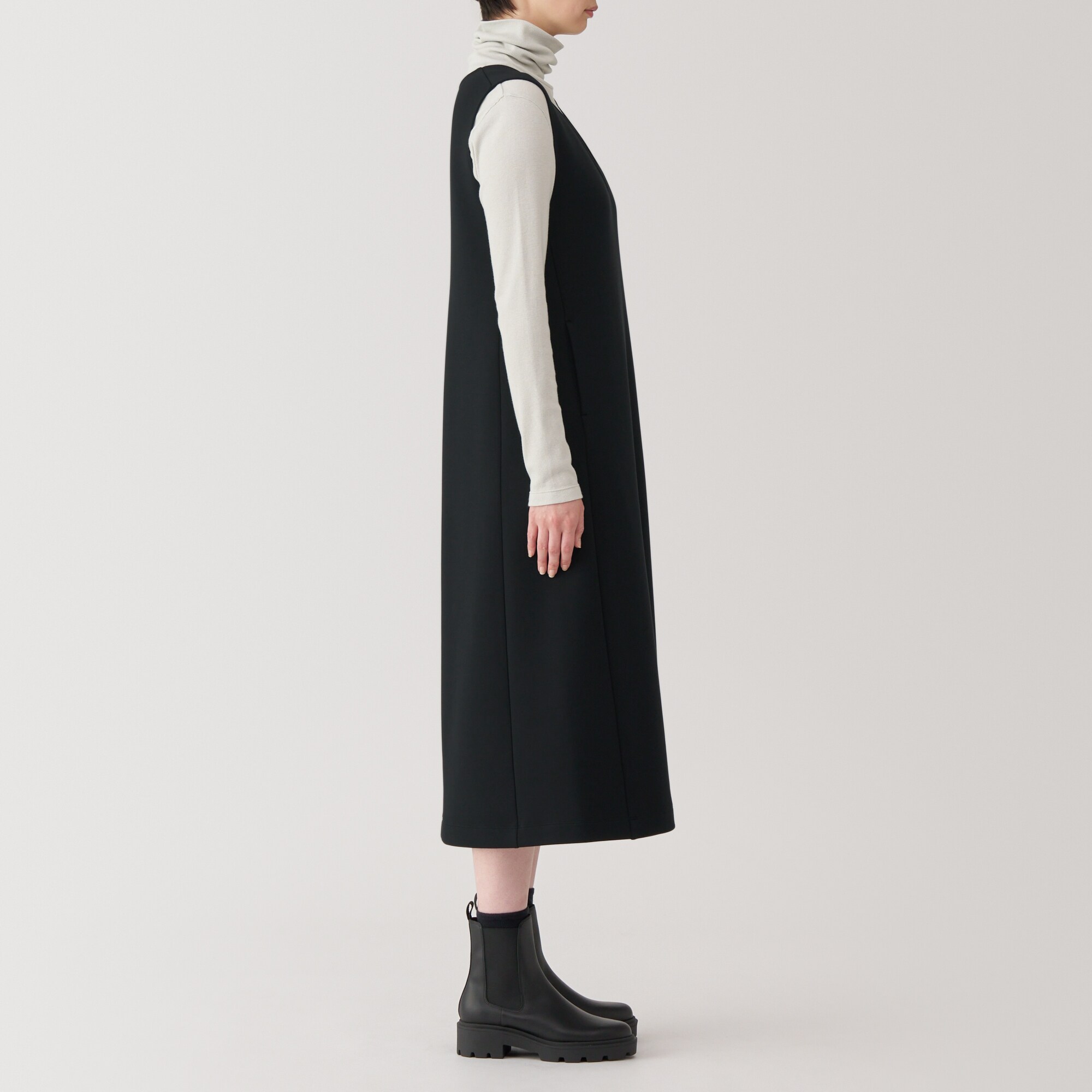 婦人　二重編みスウェットジャンパースカート