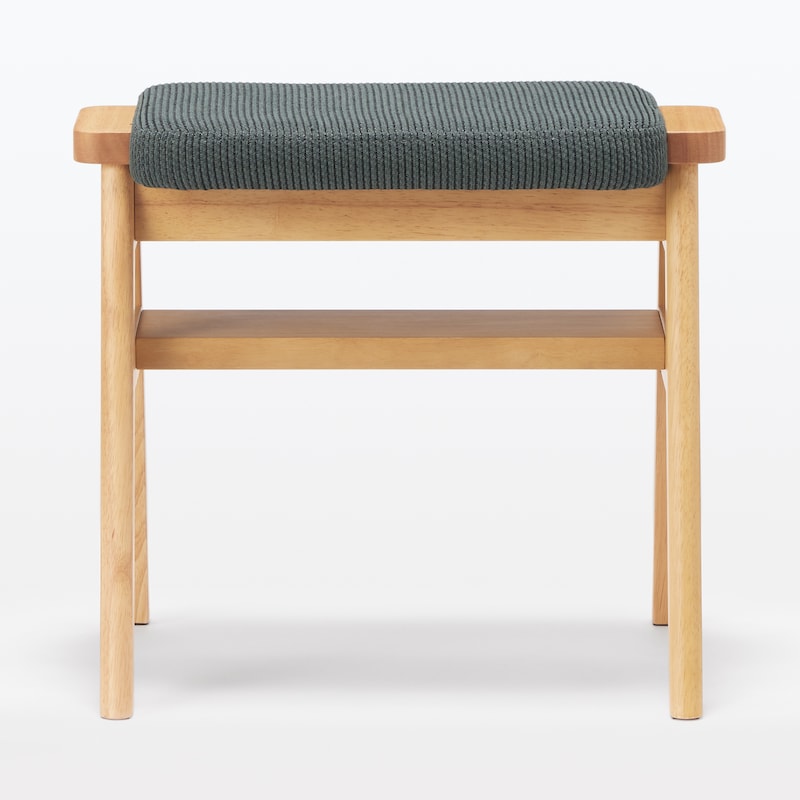 残反をつかったスタッキングスツール ポリエステル変わり織 グレー  