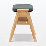 残反をつかったスタッキングスツール　ポリエステル変わり織　グレー