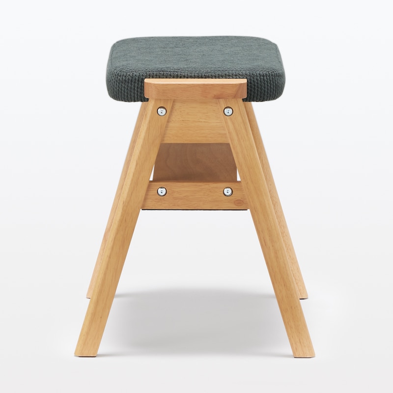 残反をつかったスタッキングスツール ポリエステル変わり織 グレー  