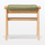 残反をつかったスタッキングスツール　ポリエステルななこ織　グリーン