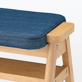 残反をつかったスタッキングスツール　デニムネイビー