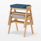 残反をつかったスタッキングスツール　デニムネイビー