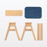 残反をつかったスタッキングスツール　デニムネイビー