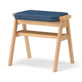 残反をつかったスタッキングスツール　デニムネイビー