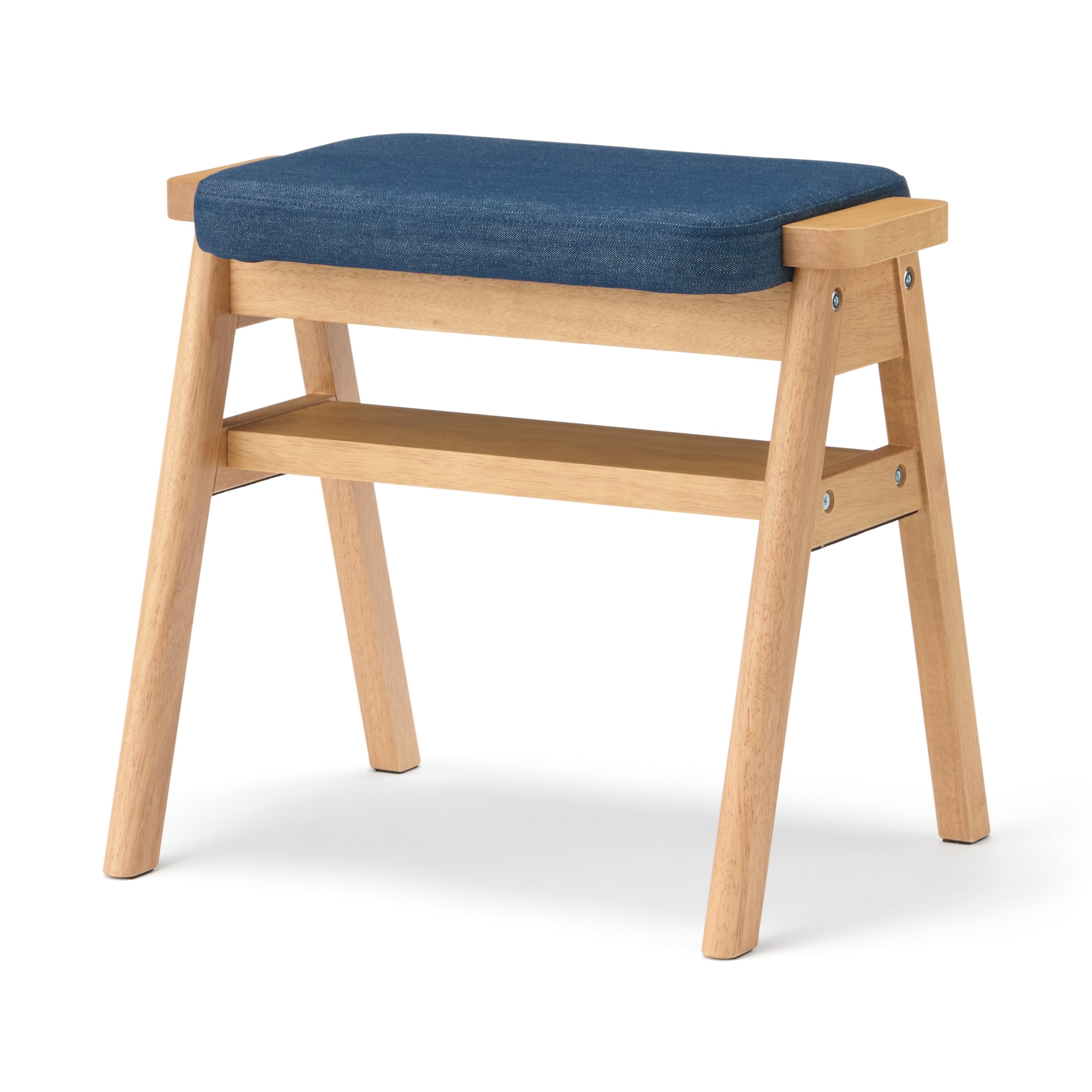 残反をつかったスタッキングスツール　デニムネイビー