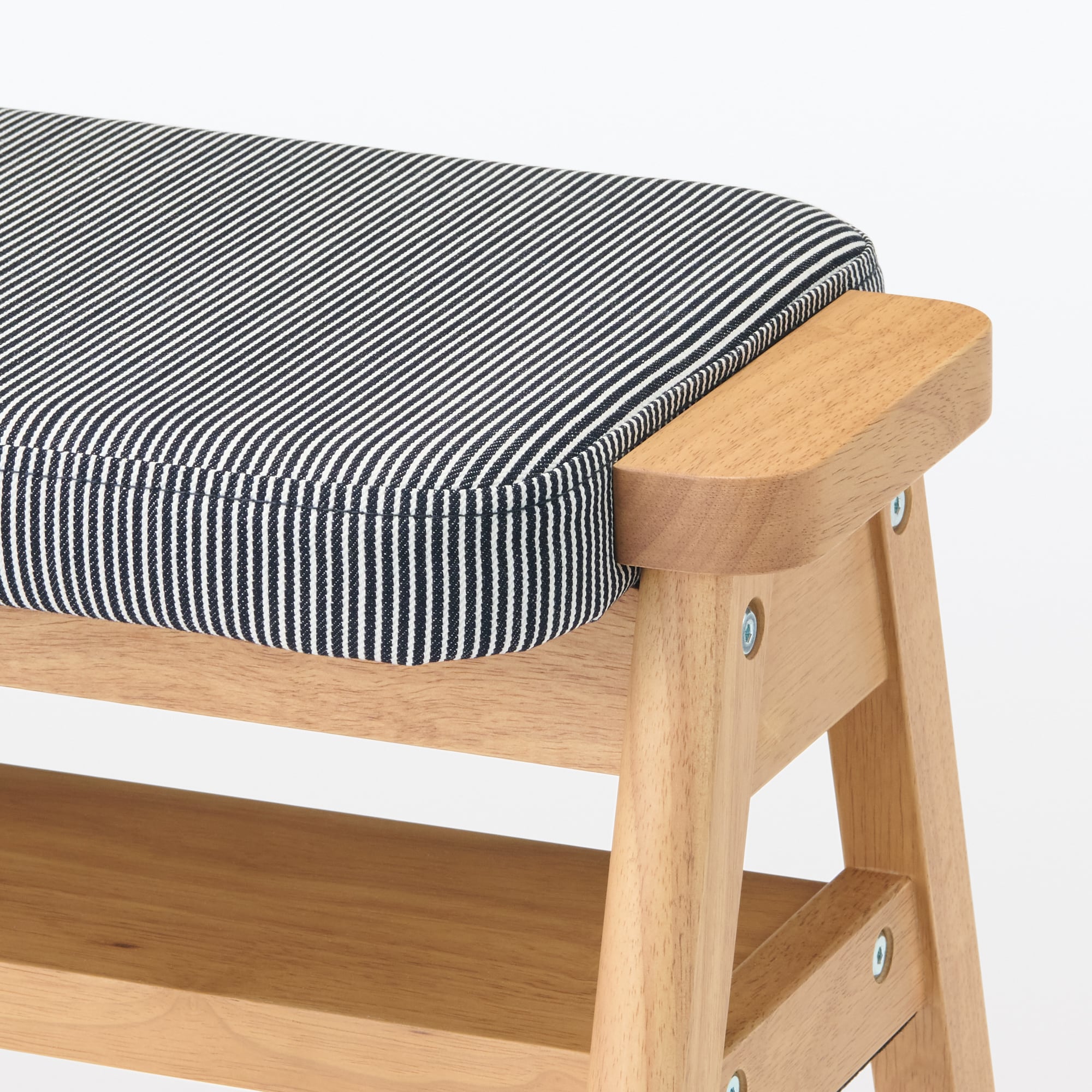 残反をつかったスタッキングスツール　デニムヒッコリー