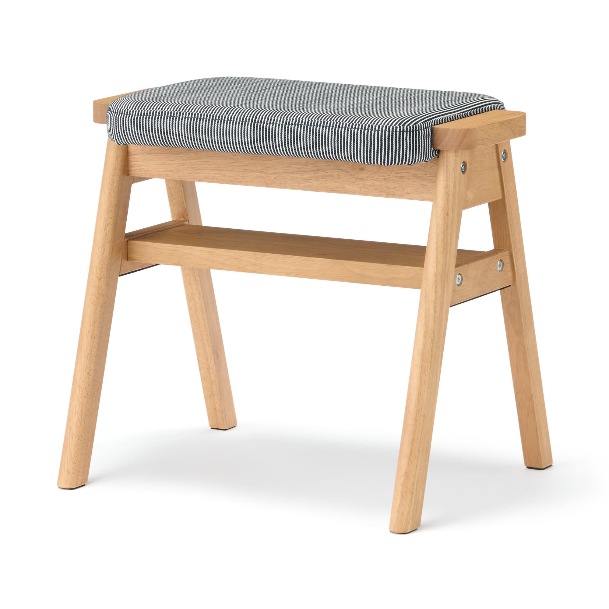 残反をつかったスタッキングスツール　デニムヒッコリー