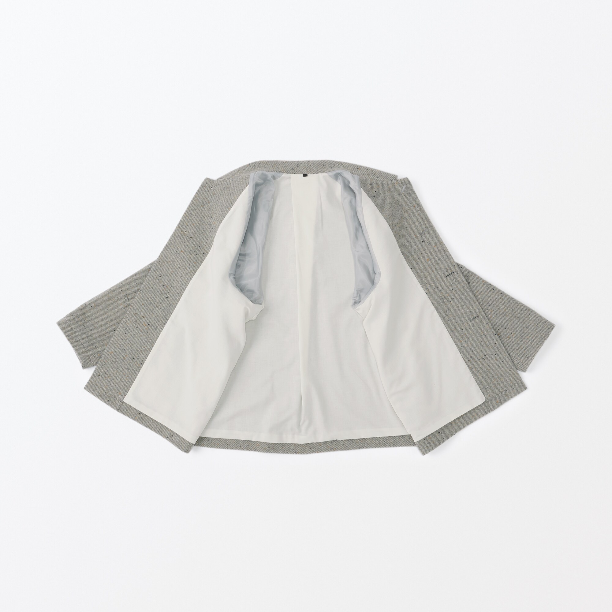 紳士 ウール混綾織りショートコート | 無印良品
